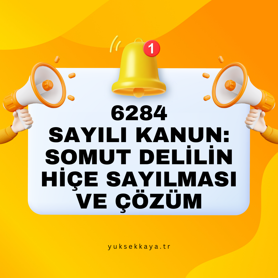 6284 SAYILI KANUN: SOMUT DELİLİN HİÇE SAYILMASI VE ÇÖZÜM